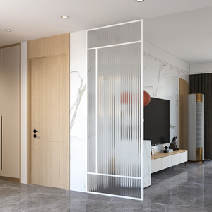 现代轻奢长虹玻璃屏风隔断客厅卫生间半遮挡不锈钢屏风装饰定制