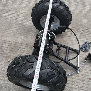 包邮diy改装两轮改三轮摩托小沙滩车加长后桥总成带刹车配件