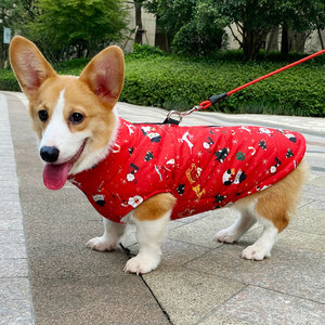 柯基衣服秋冬狗狗衣服中大型犬保暖棉服拉布拉多金毛哈士奇狗衣服