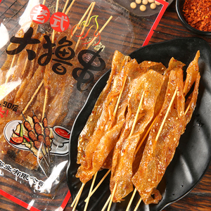 余同乐老式大撸串辣条甜辣味豆制品零食网红大辣串手撕麻辣素肉片