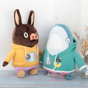 抖音同款闪电宅急送卫衣毛绒公仔小猪毛绒娃娃玩偶明星同款玩具女