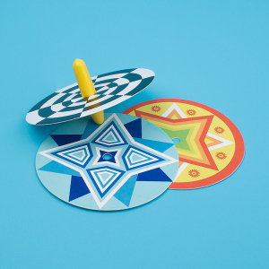 000人付款淘宝小巧手科技小制作幼儿园益智玩具diy手工旋转陀螺视觉