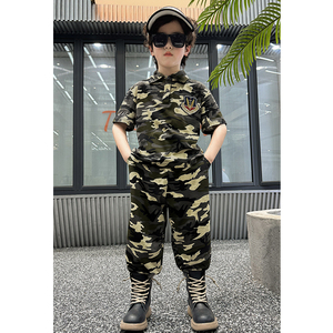 儿童迷彩服套装男童夏季特种兵夏令营军训衣服男孩军人短袖演出服