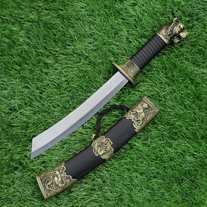 虎首清刀短刀镇宅收藏摆件道具武器腰刀蒙古刀短剑宝剑兽首未开刃