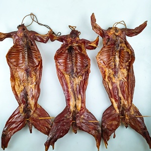 腊兔湖南特产风干腊香兔手工新货熏兔肉柴火烟熏香肠腊味腊肉500g