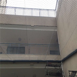 000人付款淘宝一楼二楼层不锈钢丝绳防护网高空安全防抛物金属钢丝防
