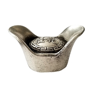 仿古做旧白银银器元宝银锭清朝银元宝家居装饰礼品工艺品人气新款