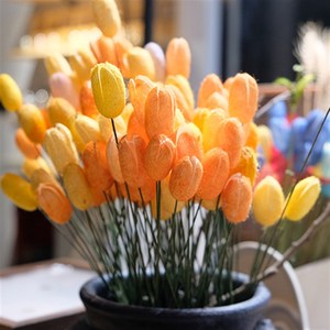 茧艺文创蚕茧花永生花郁金香工艺品装饰假花江南蚕w桑文化丝绸之