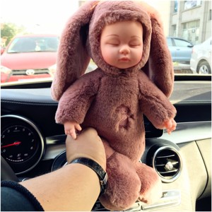 音乐睡眠娃娃仿真婴儿毛绒玩具萌睡玩偶软胶安抚陪睡公仔大号包邮