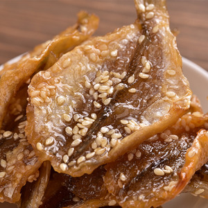 香酥小黄花鱼香辣即食鱼干蜜汁小黄鱼海鲜零食袋装