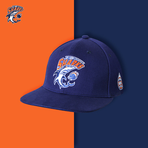 上海久事大鲨鱼官方正品 大鲨鱼篮球俱乐部队徽棒球帽运动平沿帽