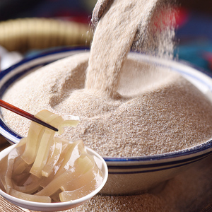 四川天然纯魔芋豆腐粉干粉黑魔芋粉魔芋精粉米豆腐煮食粥代餐原料