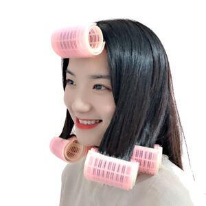 空气刘海卷发筒神器懒人卷发器定型自粘塑料夹女发卷筒空心卷