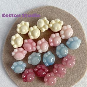 Cotton【小猫爪】贝壳粉压猫爪串珠可爱猫咪手链材料diy配件饰品