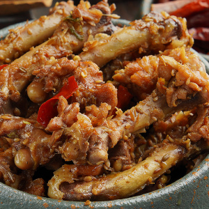 鸡骨棒卤香鸡肉香辣麻辣解馋怀旧零食麻辣酱香鸡骨棒熟食250g*2袋