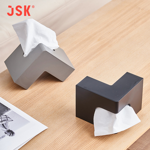 日本JSK创意ins风抽纸盒网红高颜值L型纸巾盒客厅简约面巾纸盒子