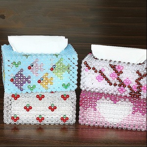 纸巾串珠材料珠子礼物盒子装饰客厅手工编织盒装珠珠