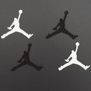运动品牌aj乔丹logo刺绣布贴破洞衣服裤鞋自粘补丁贴徽章标志贴