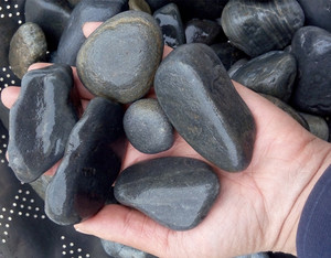 青石青色石头鹅卵石青石块园林河石按摩石头庭院r原石铺路石镇宅