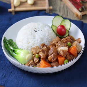 酱烧排骨冷冻快熟加热即食速食便当红烧酱香排骨饭广州郝菜肴食品