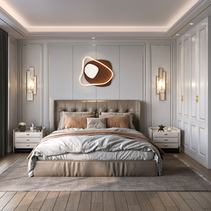 护墙板背景墙木饰面集成墙板卧室床头背景墙客厅电视沙发门墙一体