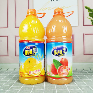 汇源果粒橙2.5l果粒王橙汁汇源桃复合果肉饮料浓缩果汁桃汁饮料