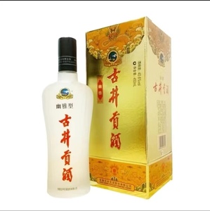 【整箱特价】古井贡酒幽雅 40.6度450ml*4瓶/箱 浓香型纯粮白酒