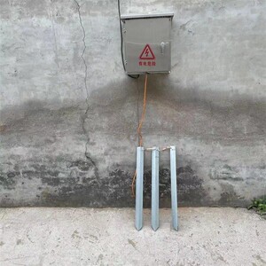 接地桩热镀锌角钢角铁单孔双孔接地极铜桩线夹五防闭锁接地桩包邮