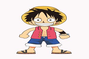 定制 one piece 海贼王 路飞卡通旗帜 个性装饰挂布