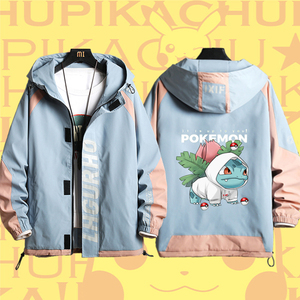 妙蛙种子动漫外套二次元夹克工装衣服憨八龟卡比兽学生青少年男女