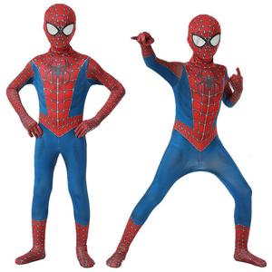 新款雷米托尼蜘1蛛侠紧身衣cosplay 万圣节儿童服装超级英雄衣服