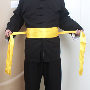 杭州太极拳服装武术腰带丝布面料舞蹈演狮龙气功表演2.5米长