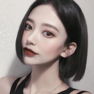 网红假发女短发自然逼真短直发中分无刘海bobo头学生波波假发套