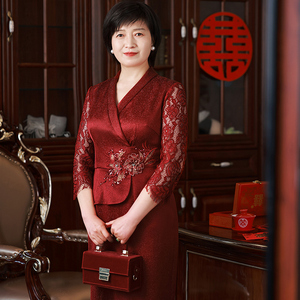 【锦棠春】2022新款旗袍喜婆婆婚宴装夏高端结婚妈妈礼服平时可穿