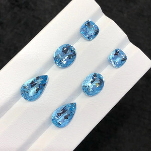 天然海蓝宝裸石