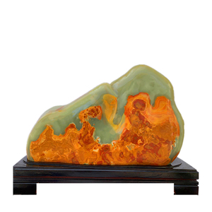 i伊朗古青玉天然阿家汗玉原石石然石玉石摆件r观赏自富居装饰工艺