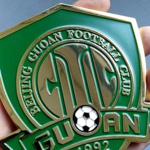 北京国安 金属车贴 金属车标双面胶 粘的牢 不伤漆 钥匙扣 徽章