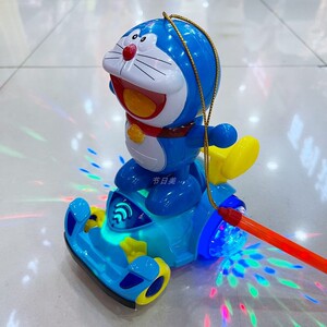 中秋儿童手提灯笼玩具跑跑卡x丁车万向旋转发光音乐多啦a梦机器猫