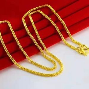 官方老凤祥和正品万足纯真金项链女款欣欣向荣玲珑真金元宝项链