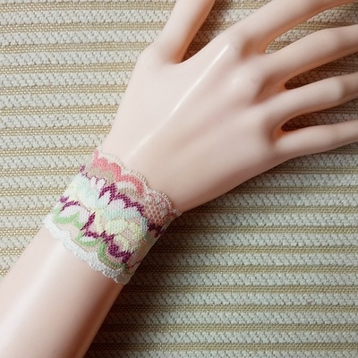 袖套护腕超薄h弹力纹身蕾丝w遮挡夏手镯保护套 手腕超短手臂套手