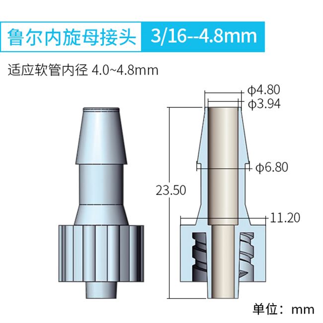 软管鲁尔穿板直通公母接头过板螺纹宝塔接头面板软管接头pp塑料