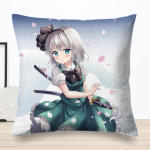 东方project幻想乡周边芙兰朵露二次元抱枕博丽灵梦动漫靠枕定制