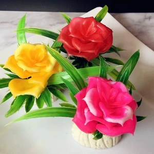 摆盘创意盘饰花草冷菜盘装饰花摆件厨师点缀酒店意境围边装饰盘花