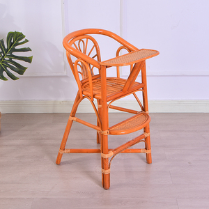 真藤儿童餐椅藤椅宝宝椅子婴儿餐桌椅专用k吃饭椅子藤编bb凳饭店
