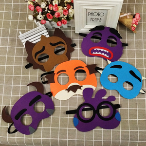 90 0人付款  天猫 希宝 万圣节小怪兽儿童毛毡面具幼儿园化妆舞会装扮