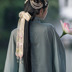 绣音斋·落玉原创重工刺绣发带女绑发日常汉服配饰古风头饰礼盒装