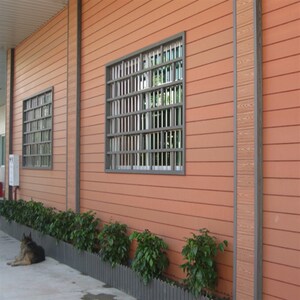 塑木3d木纹墙板别墅外墙板阳台露台天台屏风n隔断木格栅装饰条塑