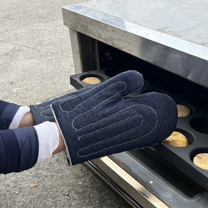 微波炉烘烤箱耐高温400度防烫隔热烘焙加厚防护工业机械厂棉手套