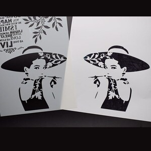人物动物植物绘画遮蔽模板镂空模具手绘衣服涂鸦diy画画图形尺