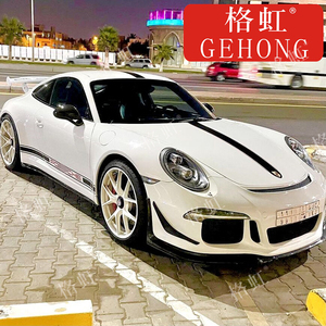 适用于保时捷911车贴拉花997 992卡雷拉改装车身装饰机盖侧裙贴纸